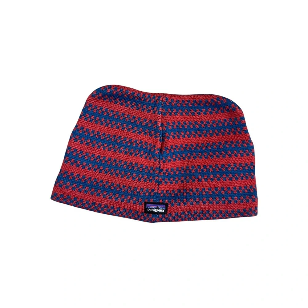 Patagonia Baby Animal Friends Beanie‎ Cub Crater Blue Knit Hat 60585 3-6M NEW